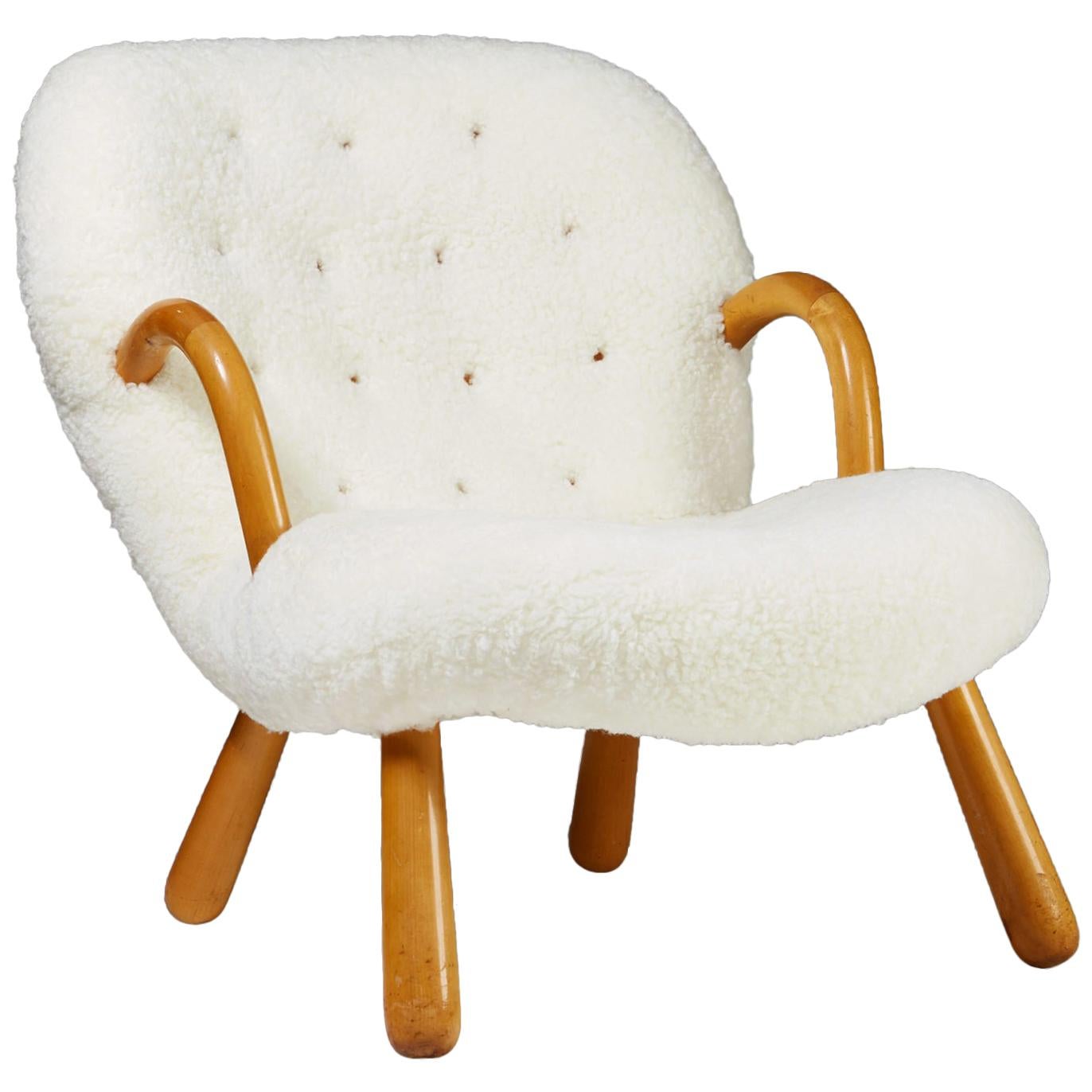 “Clam” Easy Chair Designed by Philip Arctander, 	Denmark, 1944