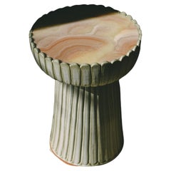 Clam Pink Onyx Side Table by Casa Alfarera