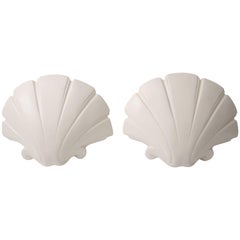  Clam Shell-Form Wall Sconces by Sirmos