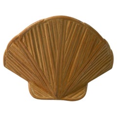 Clam Shell Pencil Reed Mid-Century Modern Wall Lamp