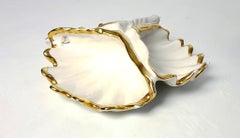 Clam Shell Porcelain Bowl by Capodimonte, Italy