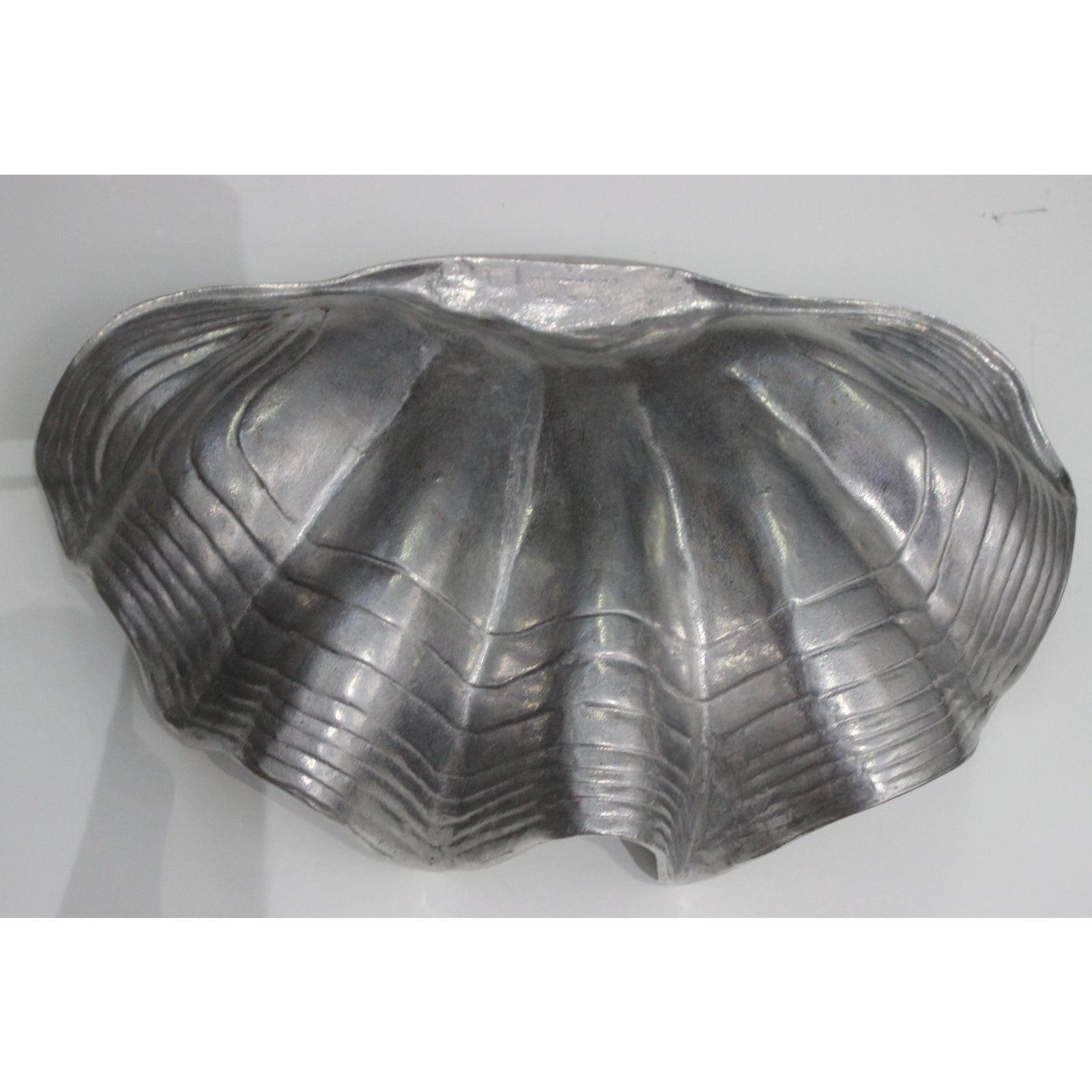 Metal Clam Shell Serving Dish