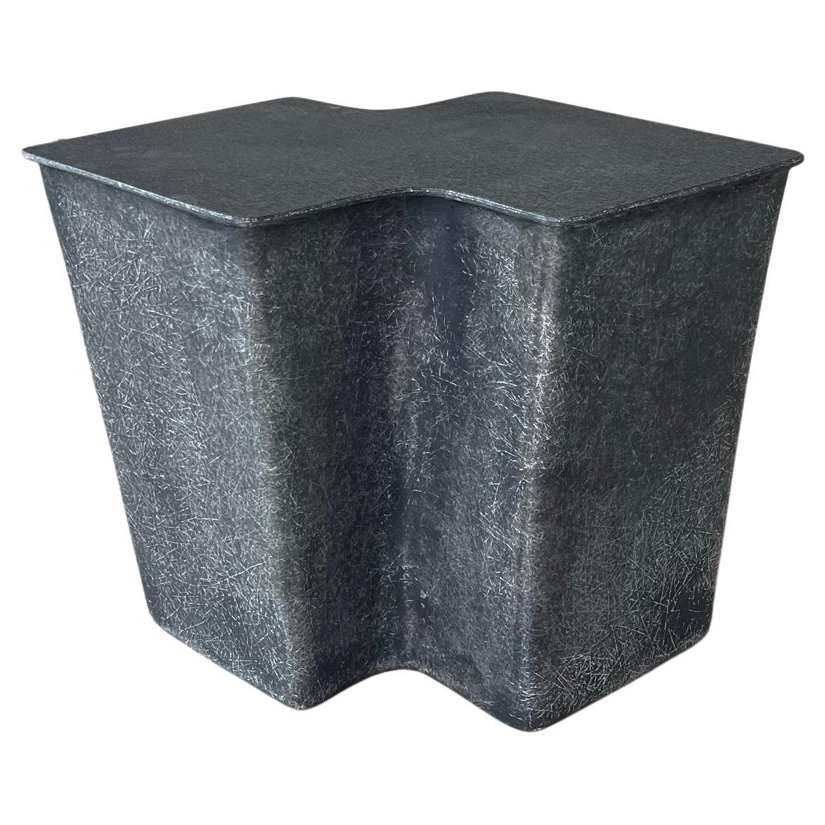 Clam Small Side Table in Eclipse, handcrafted by VAVA Objects