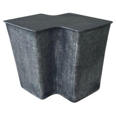 Clam Small Side Table in Eclipse, handcrafted by VAVA Objects