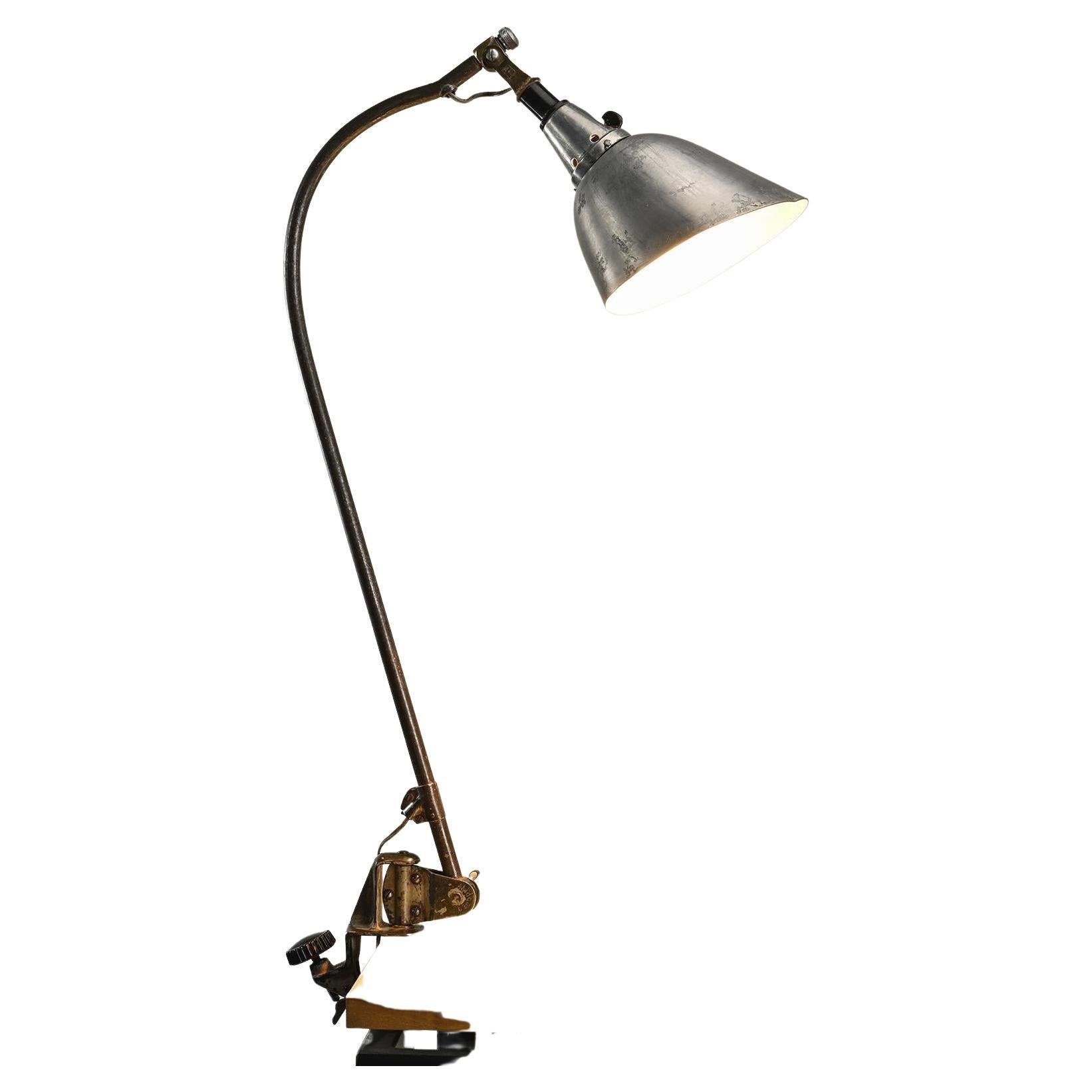 Clamp lamp Typ 113, Midgard circa 1930 For Sale