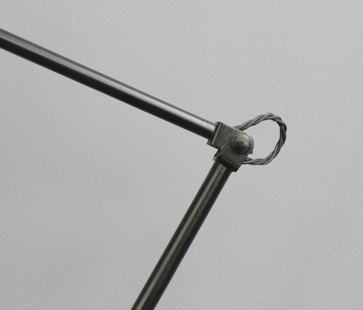 Clamp on Industrial Task Lamp by Schaco, circa 1930s In Good Condition In Gloucester, GB