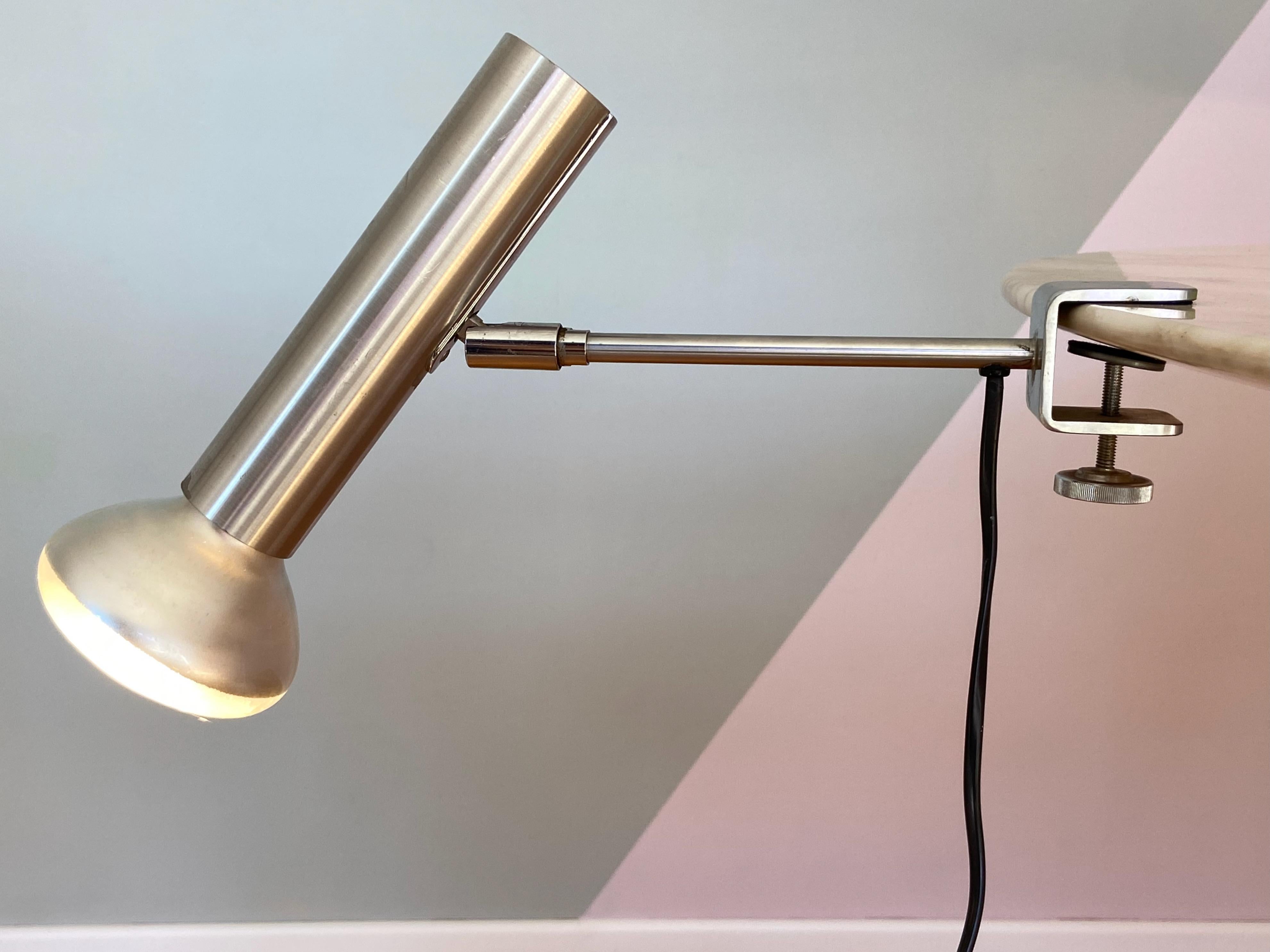 Clamp Spot Lamp by Lad Team for Swiss Lamps International, Zürich 1970s For Sale 4