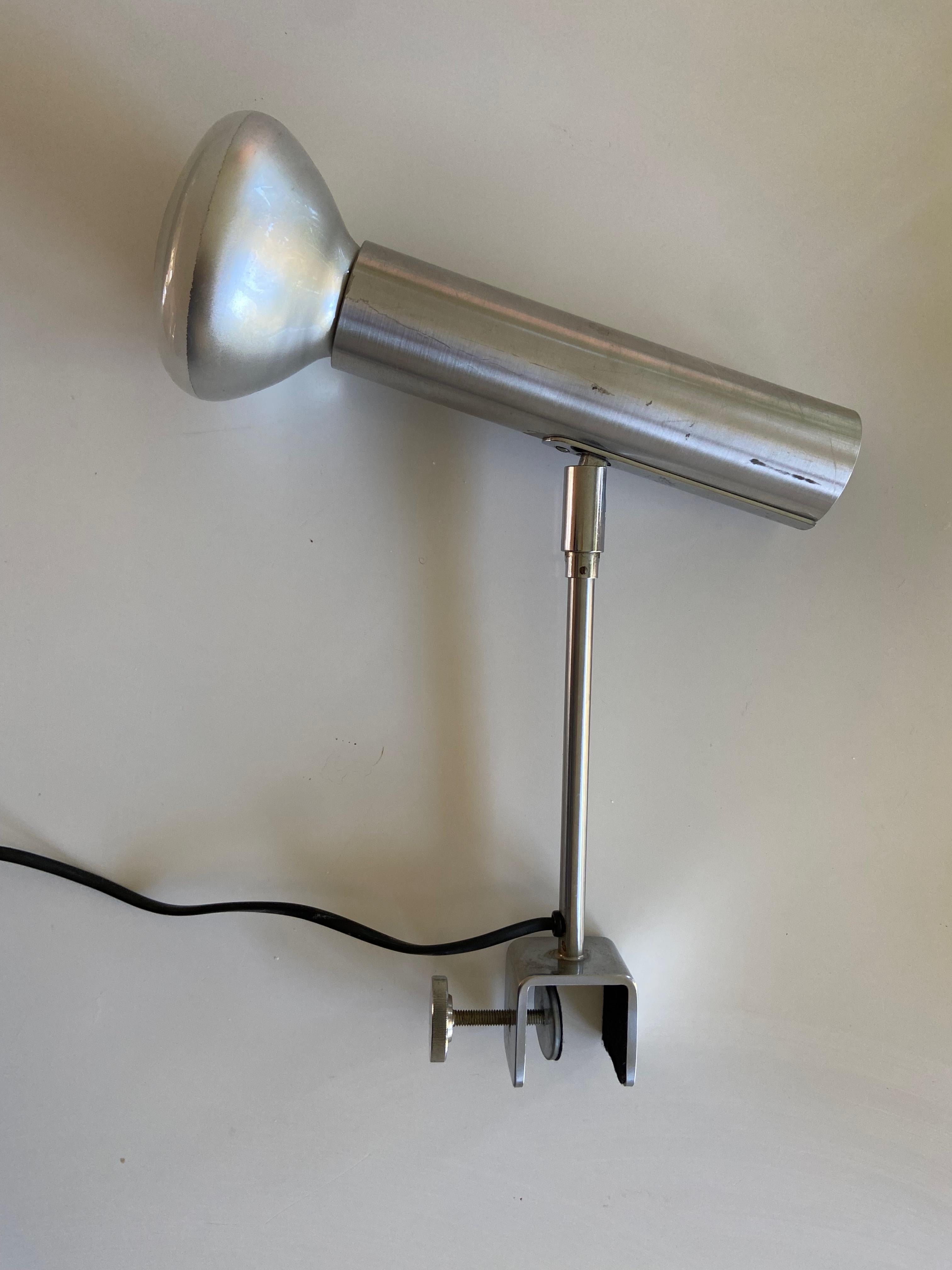 Clamp Spot Lamp by Lad Team for Swiss Lamps International, Zürich 1970s For Sale 1