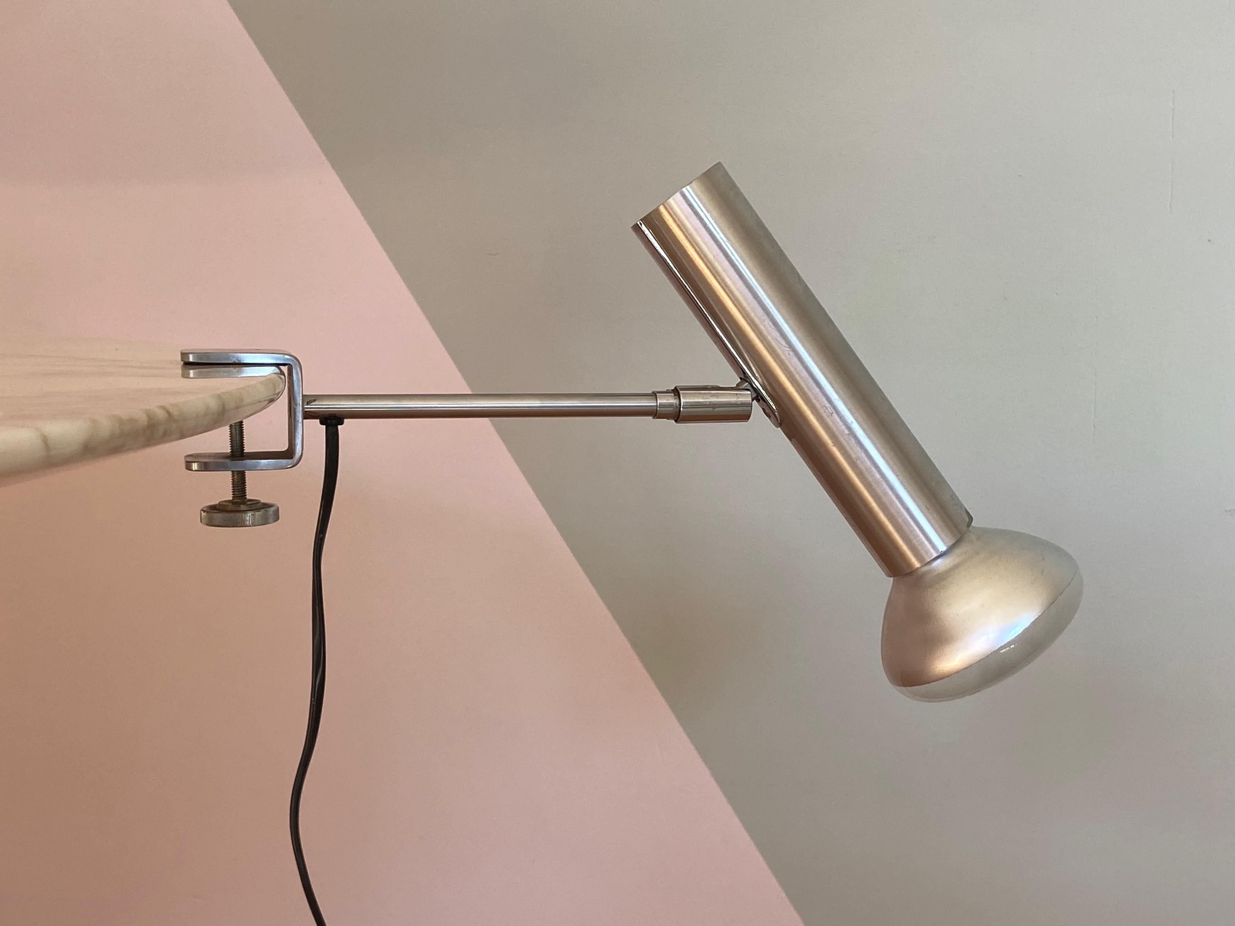Clamp Spot Lamp by Lad Team for Swiss Lamps International, Zürich 1970s For Sale 3