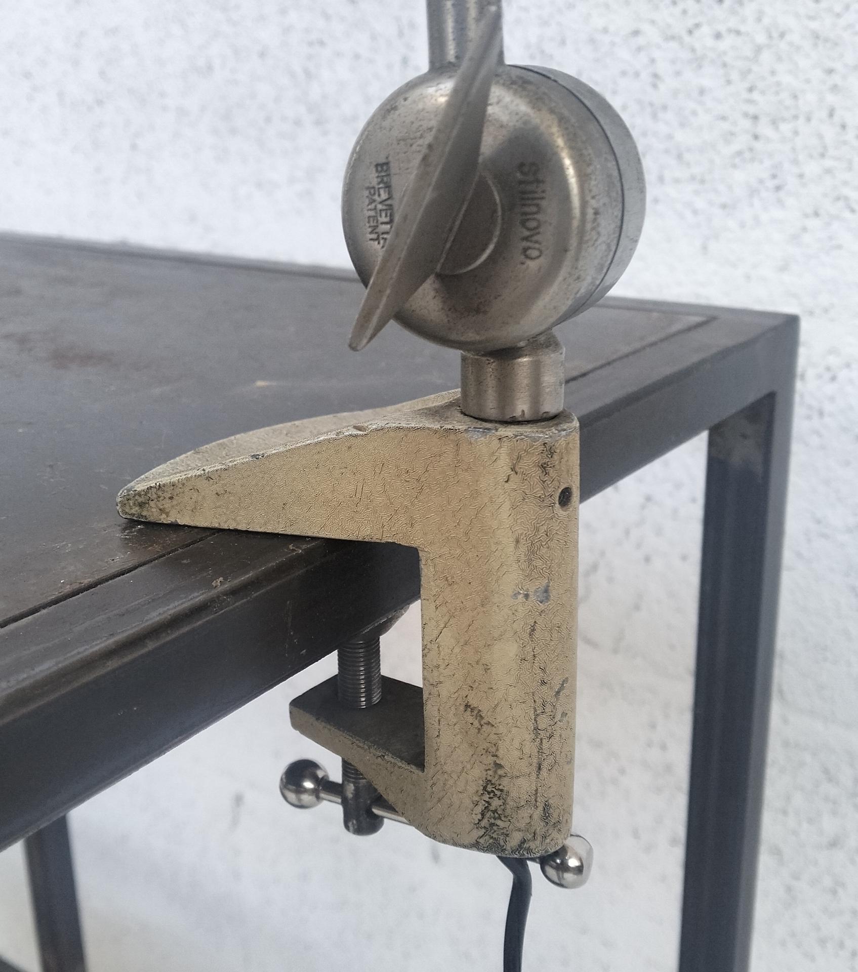 Métal Lampe de table Clamp par Stilnovo 1950s, 1960s en vente