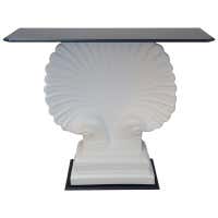 Pair of Clam Shell Console Bases at 1stDibs