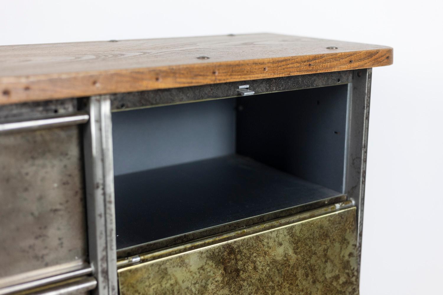 20th Century Clamshell File Cabinet in Industrial Style, 1950s