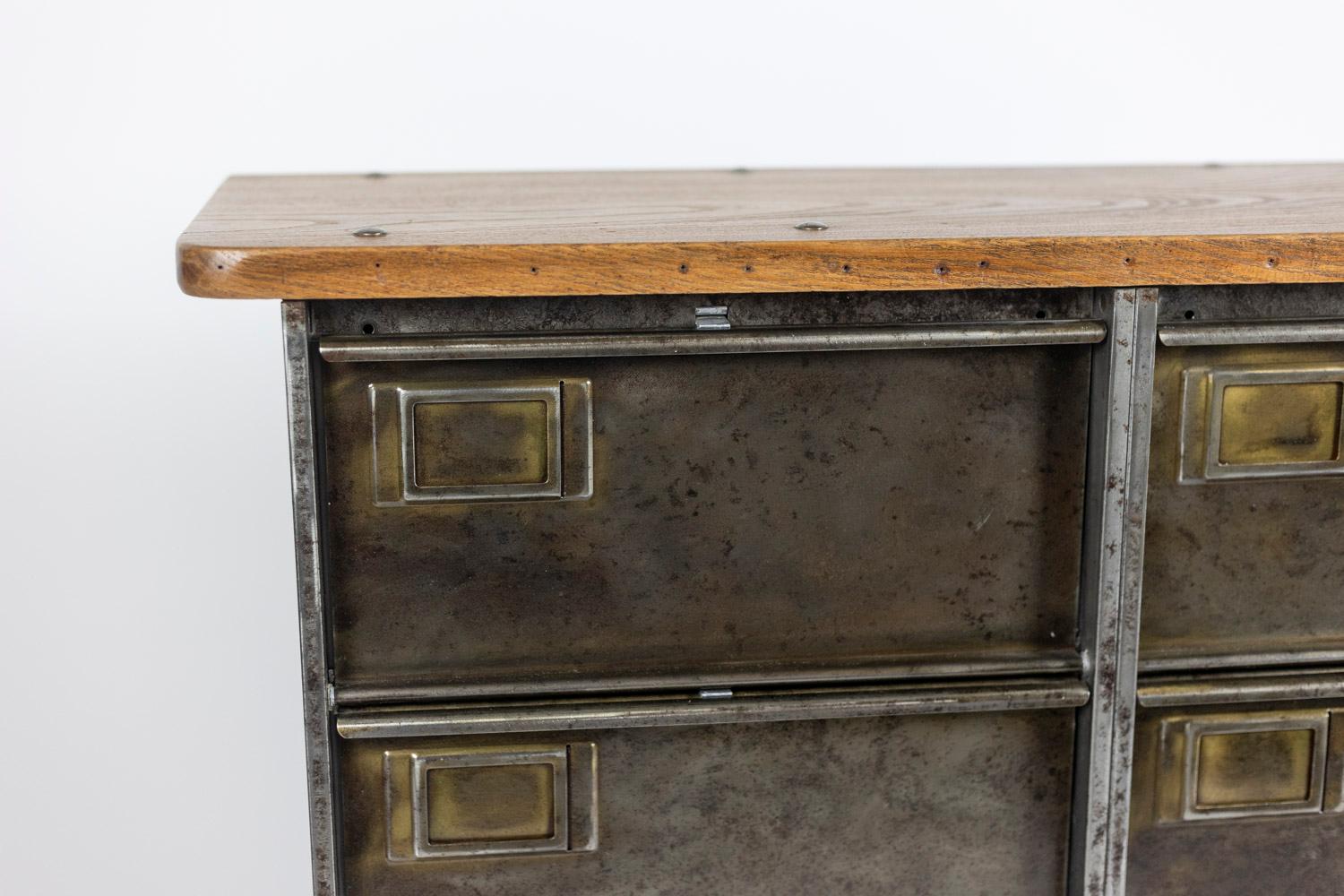 Clamshell File Cabinet in Industrial Style, 1950s 2