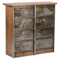 Retro Clamshell File Cabinet in Industrial Style, 1950s