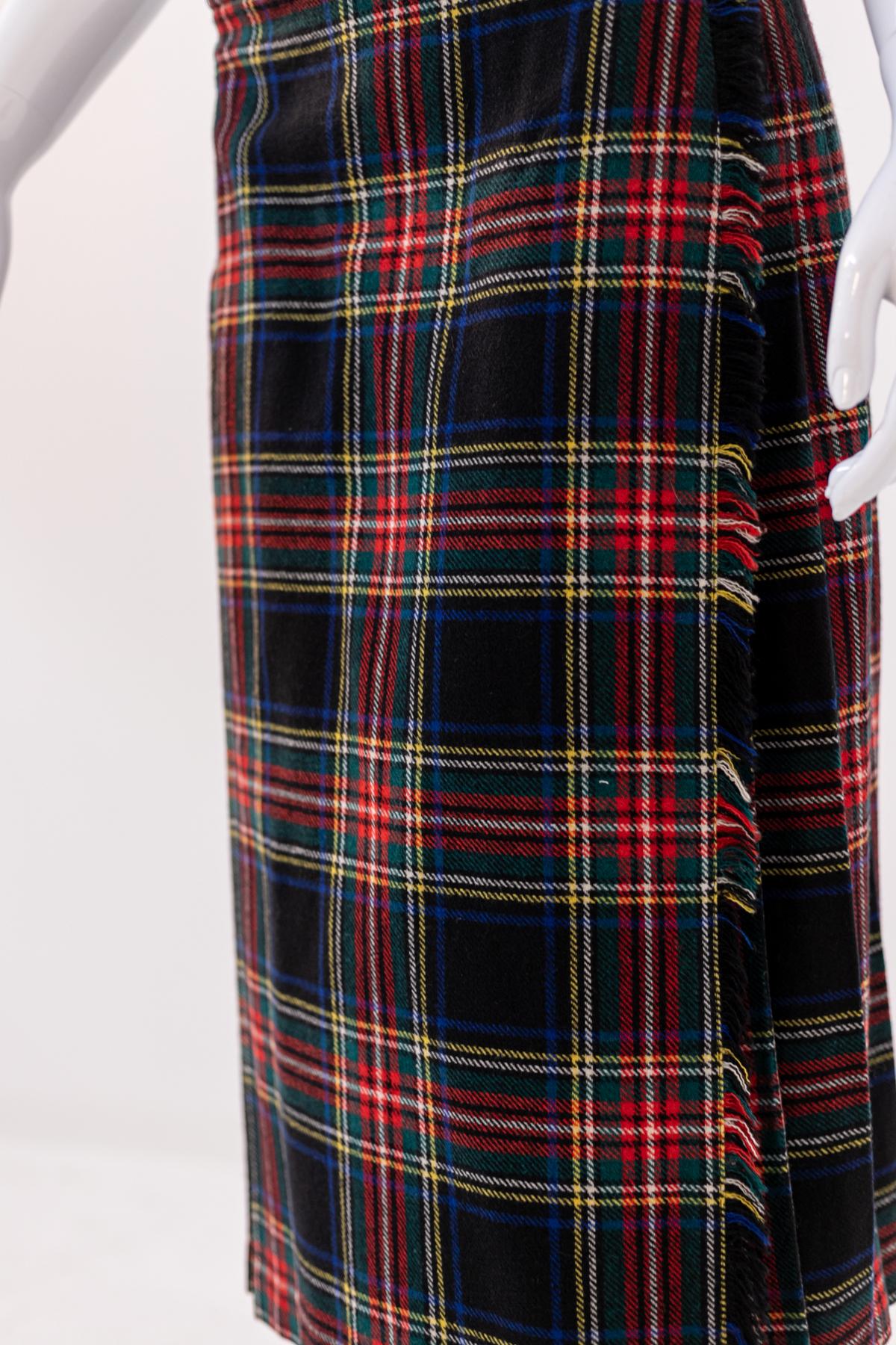 Clan Laird Vintage Scottish Skirt In Good Condition For Sale In Milano, IT