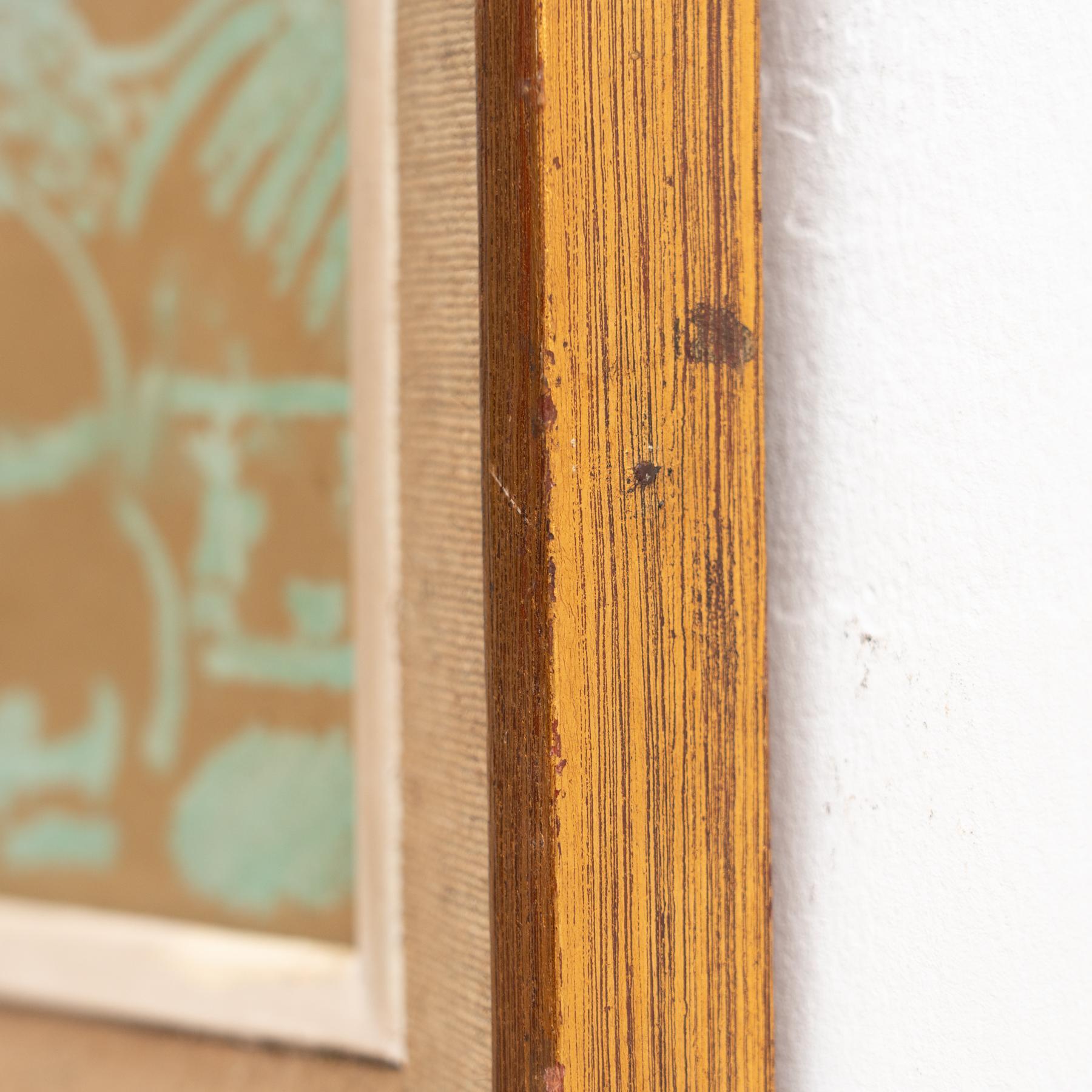Clapera Maya Obra de arte enmarcada de España, hacia 1950 Madera en venta