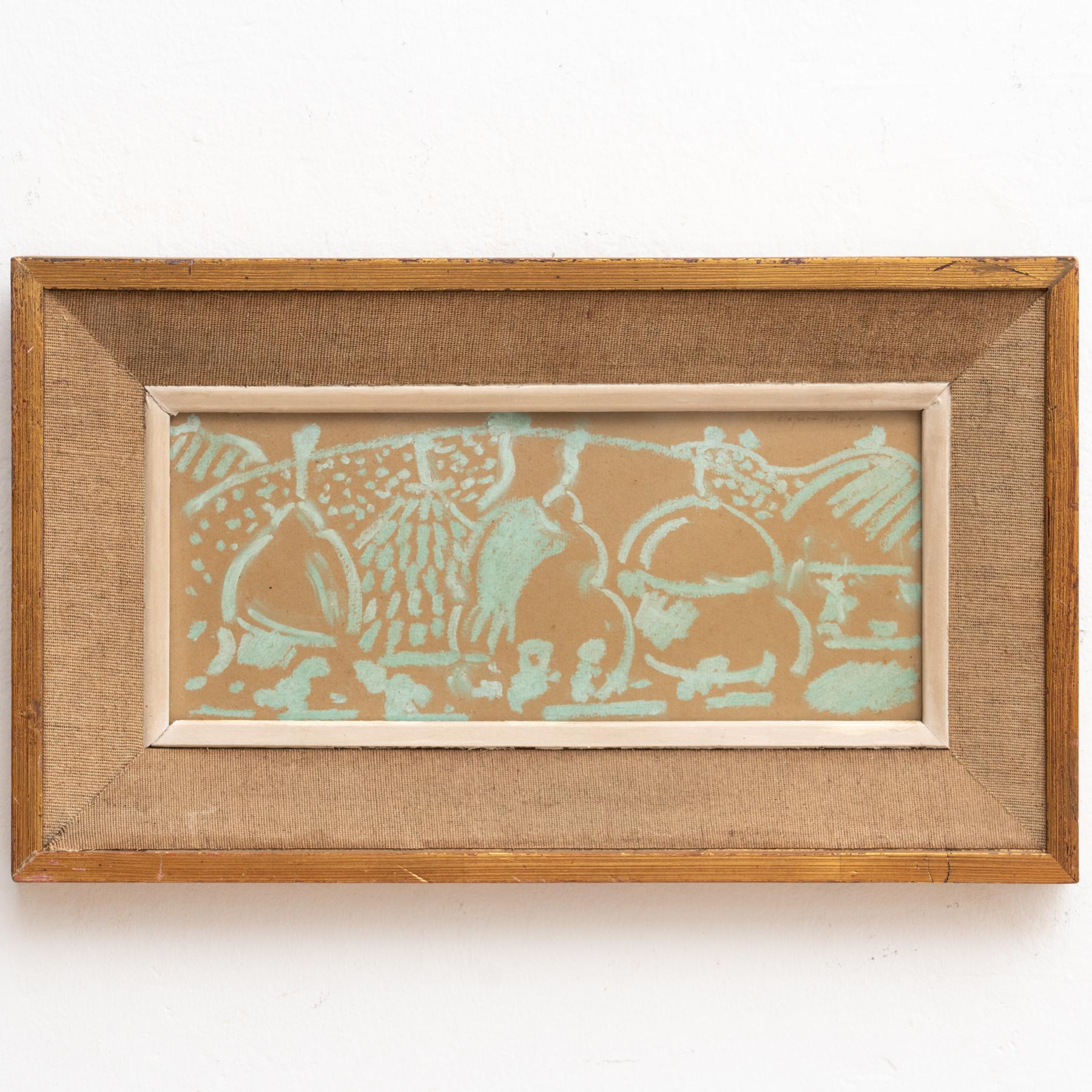 Clapera Maya Obra de arte enmarcada de España, hacia 1950 en venta 1
