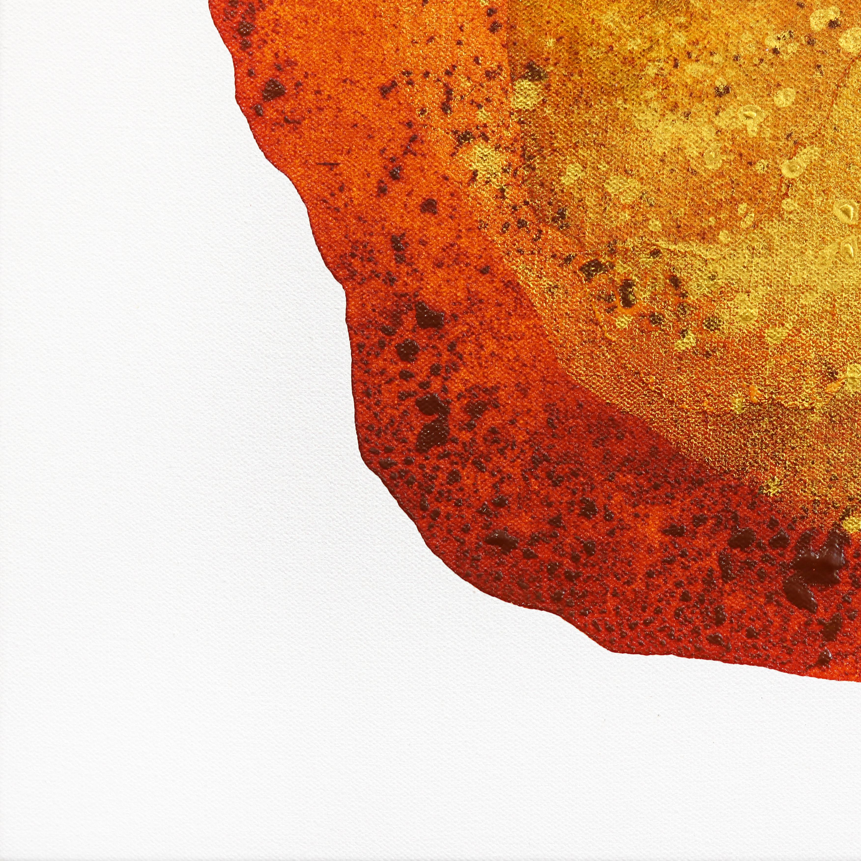Ancient Gold - Original Minimalist Fiery Warm Tone Abstract Contemporary Artwork en vente 1