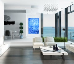 Cabrillo Beach  -  Large Textured Abstract Painting