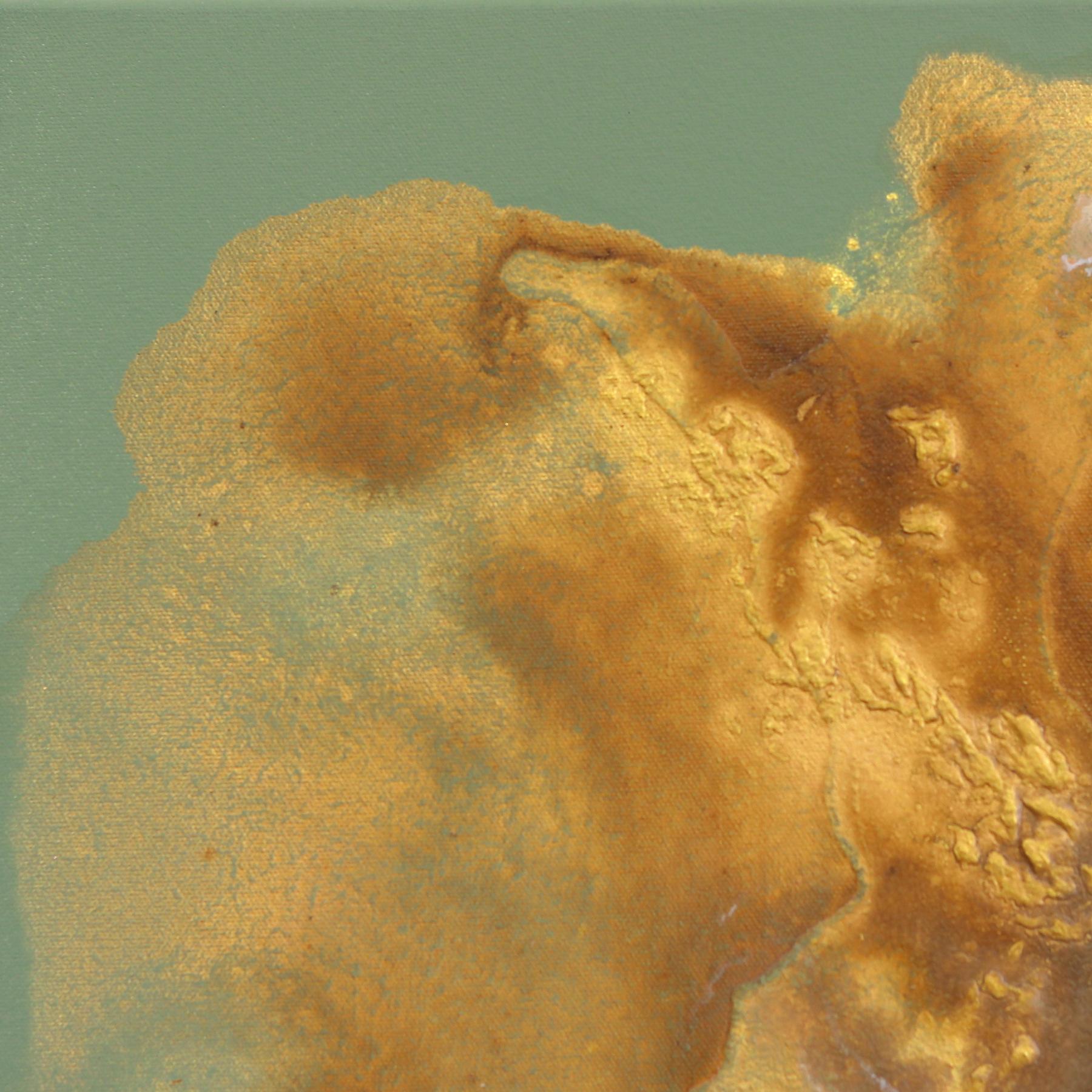 Earth's Embrace - Original Minimalist Earth Tone Abstract Contemporary Artwork - Brown Abstract Painting by Clara Berta