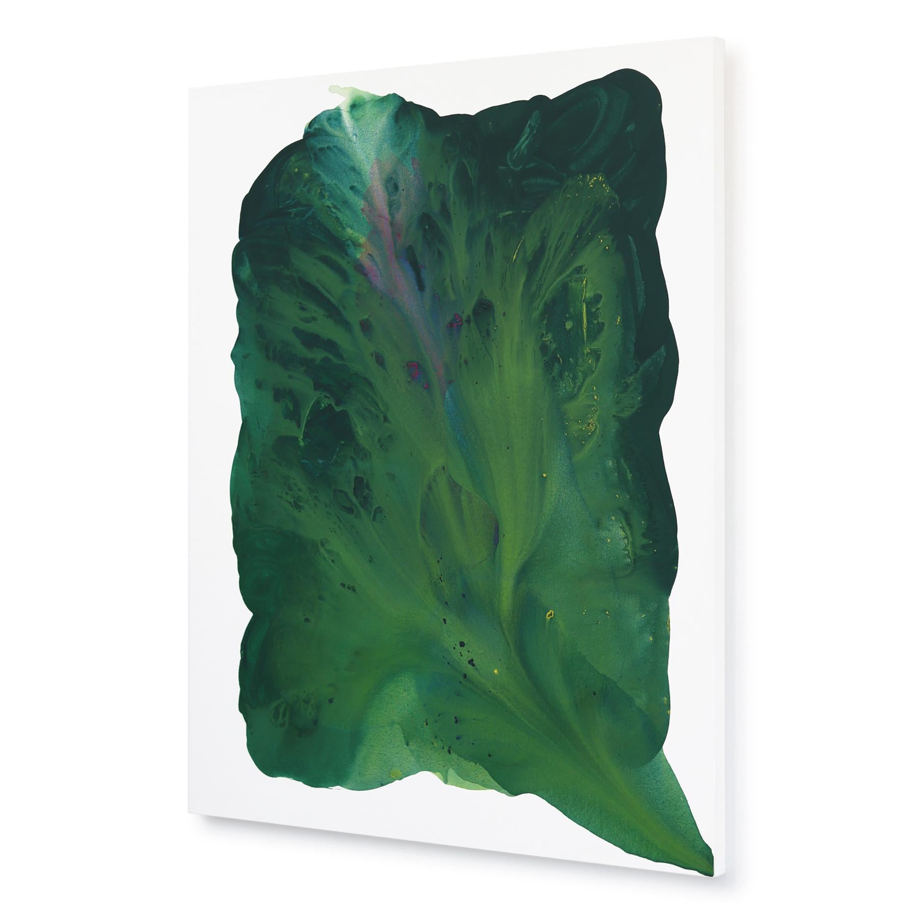 Smaragd  -  Großes abstraktes Gemälde im Angebot 1