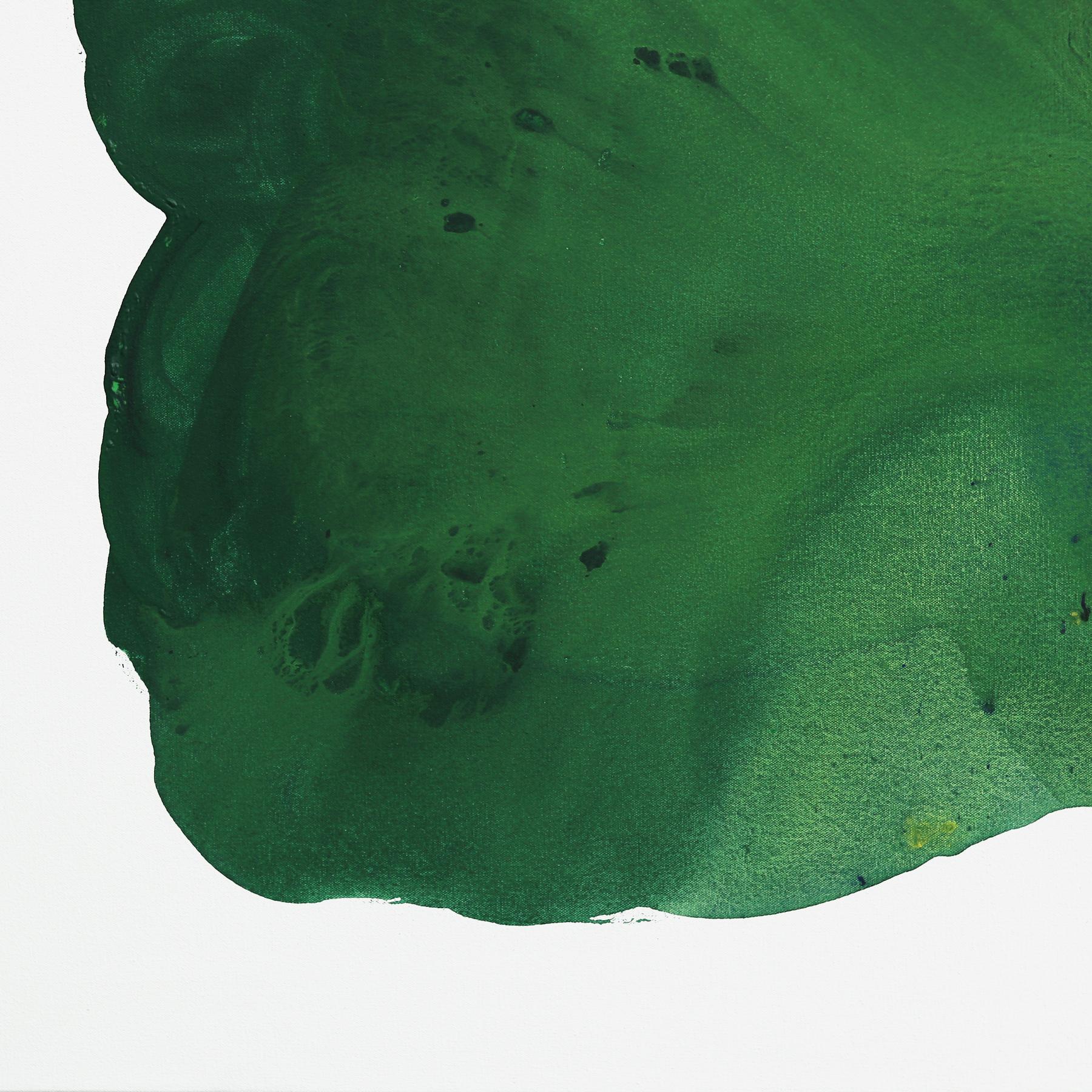 Smaragd  -  Großes abstraktes Gemälde im Angebot 4