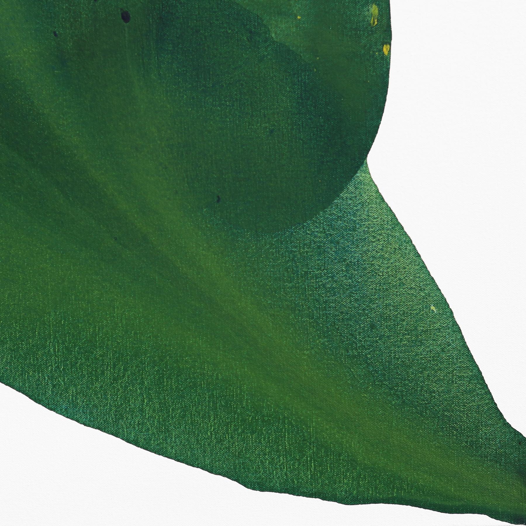 Smaragd  -  Großes abstraktes Gemälde im Angebot 5