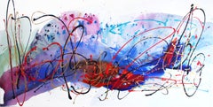 Energy - Oversized Energetic Colorful Original Artwork on Canvas