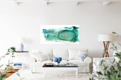 Flowing In Gold -  Textured Abstract Painting