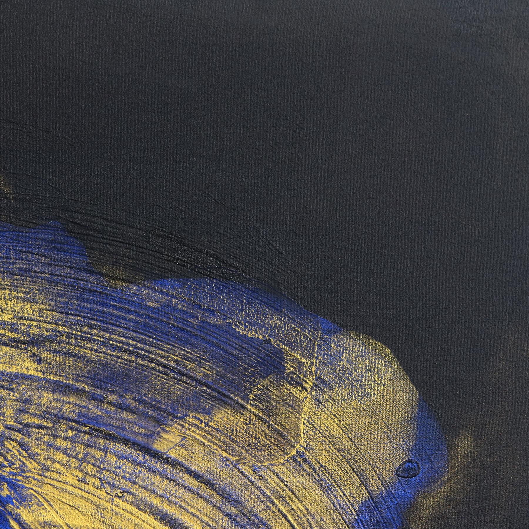 Golden Hour  Turquoise, peinture abstraite texturée originale en vente 1