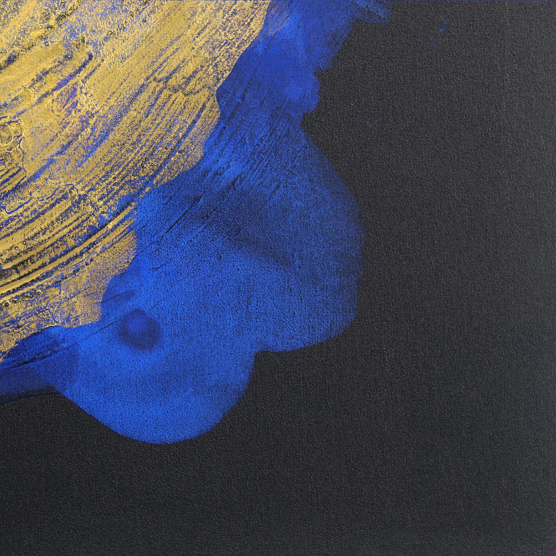 Golden Hour  Turquoise, peinture abstraite texturée originale en vente 4