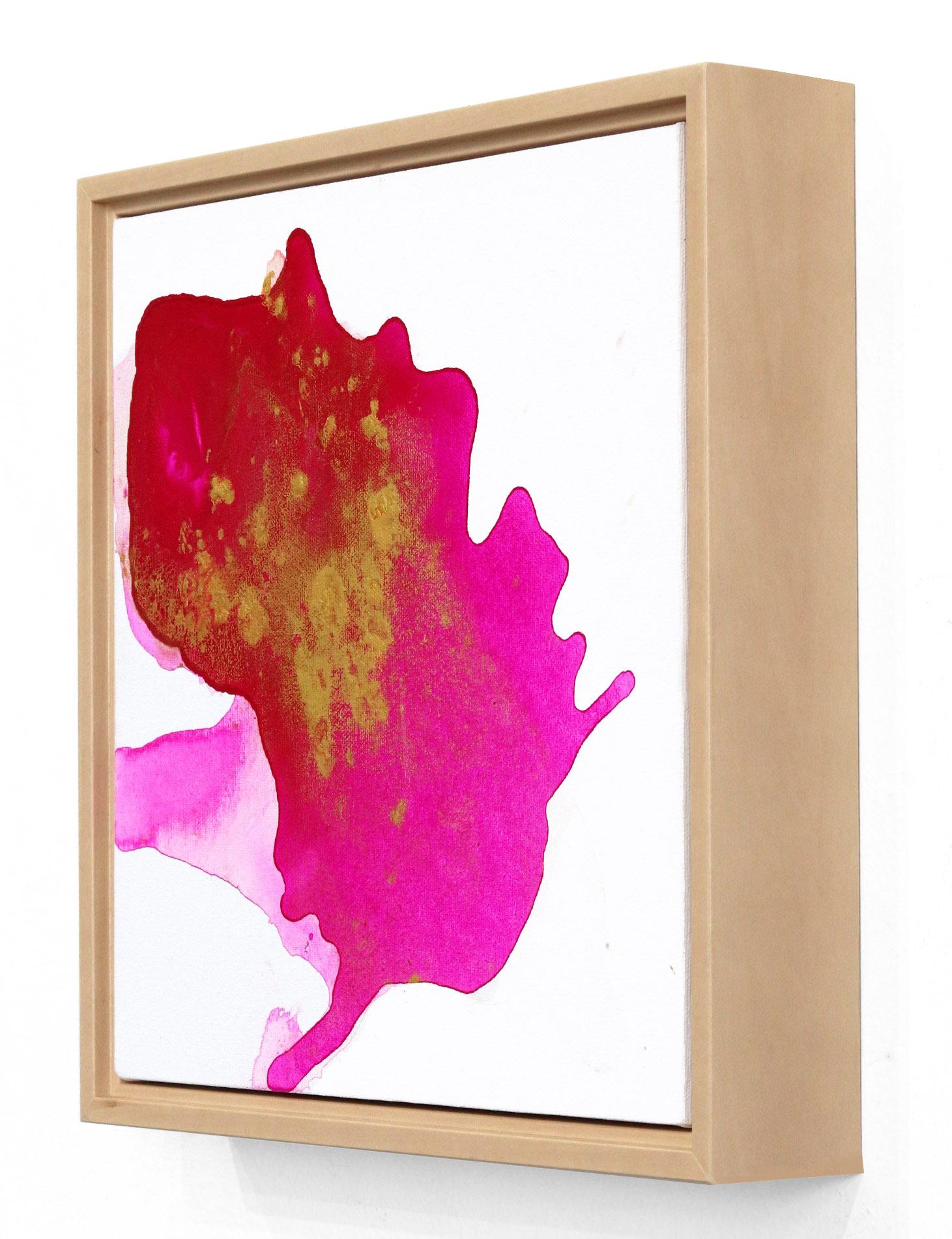 Golden Love - Framed Original Minimalist Abstract Contemporary Art For Sale 2