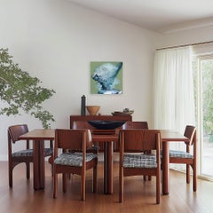 Danza feliz - Pintura original minimalista abstracta contemporánea en tonos tierra