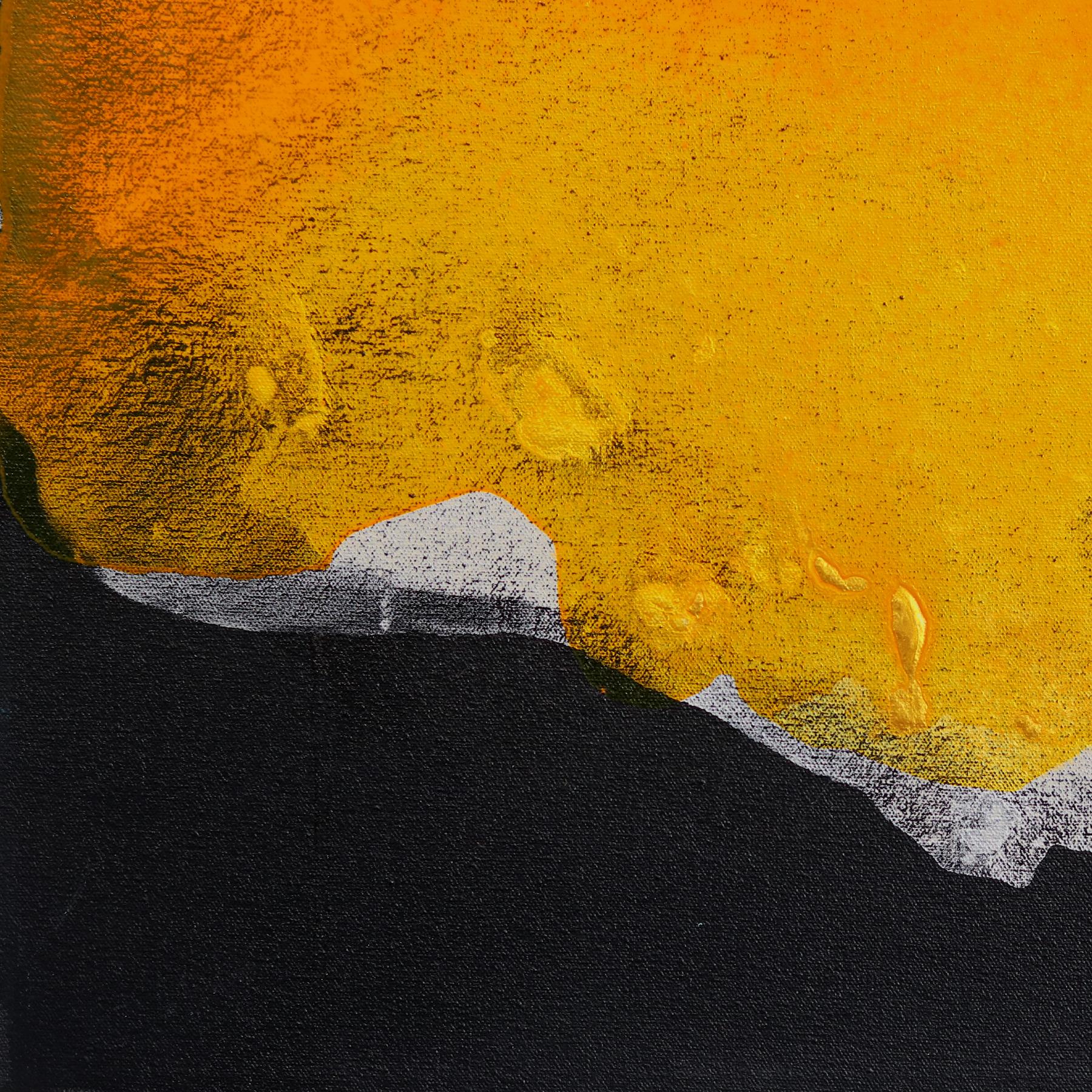 In The Light - Original Minimalist Yellow Abstract Contemporary Art im Angebot 4