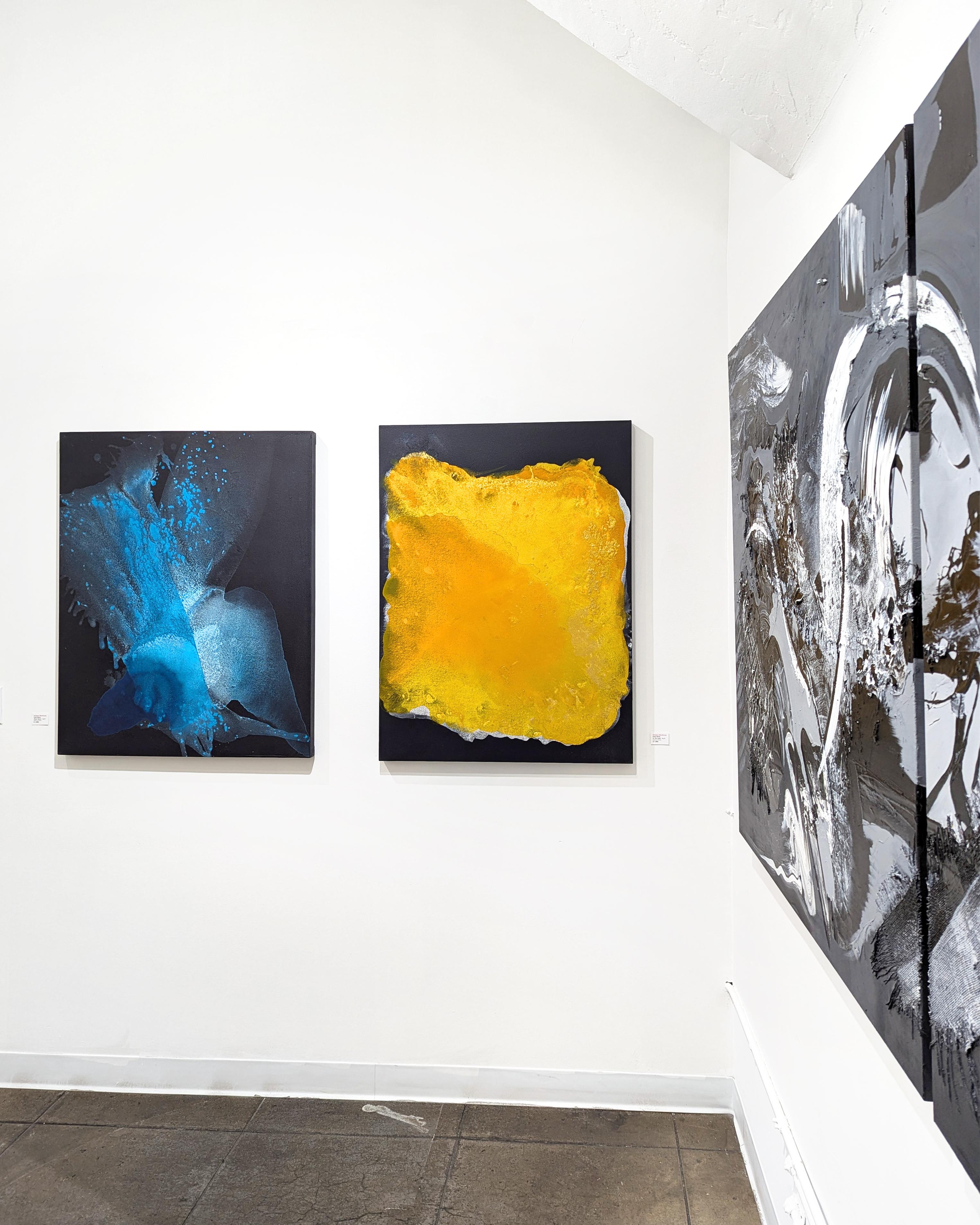 In The Light - Original Minimalist Yellow Abstract Contemporary Art im Angebot 5