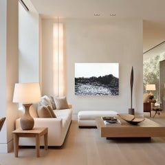 Nature's Way -  Large Oversized Textured Black White Abstract Landscape Painting