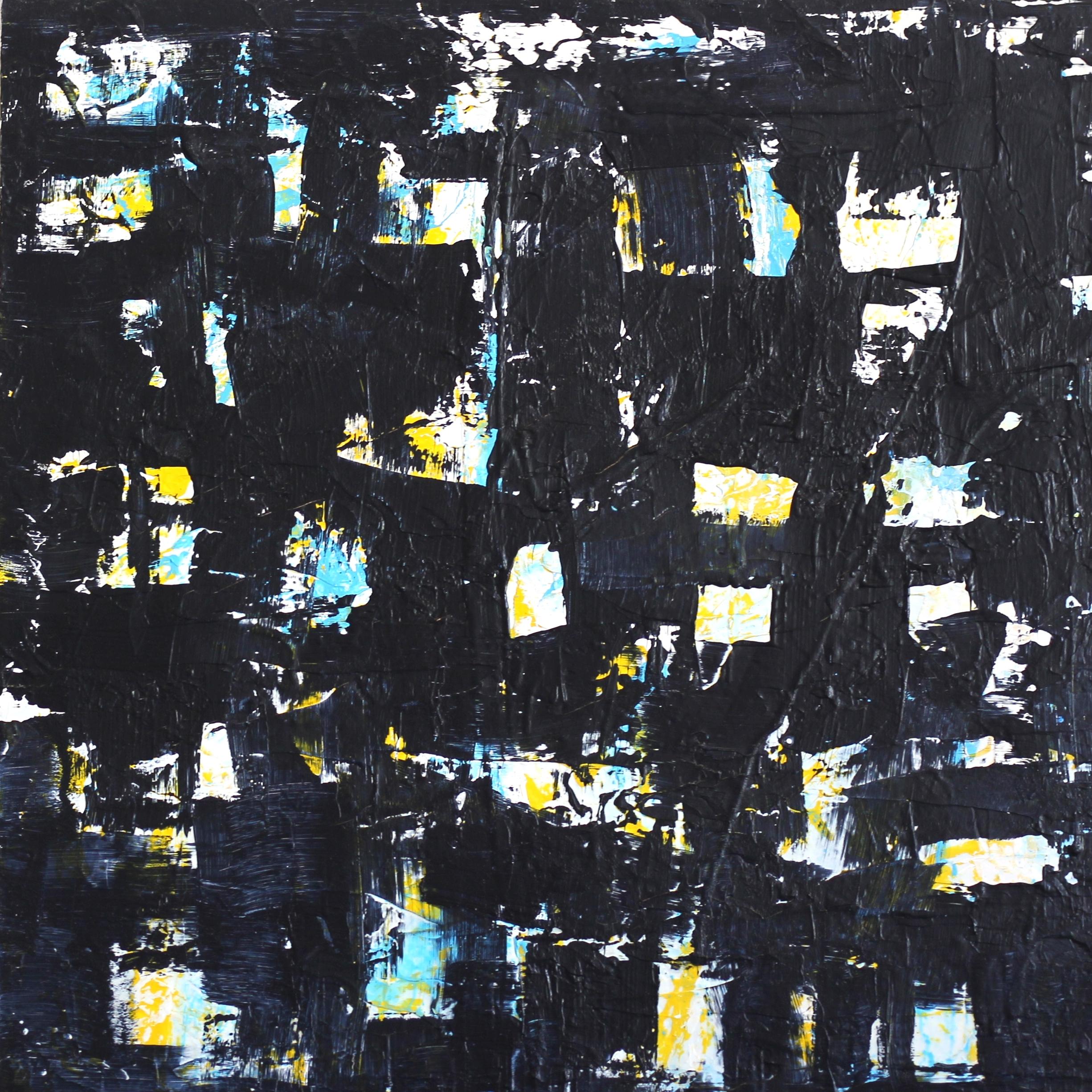 Pastel Blue - Large Abstract Original Mixed Media Painting 1