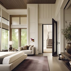 Rising in Gold - Framed Original Minimalist Magenta Abstract Contemporary Art