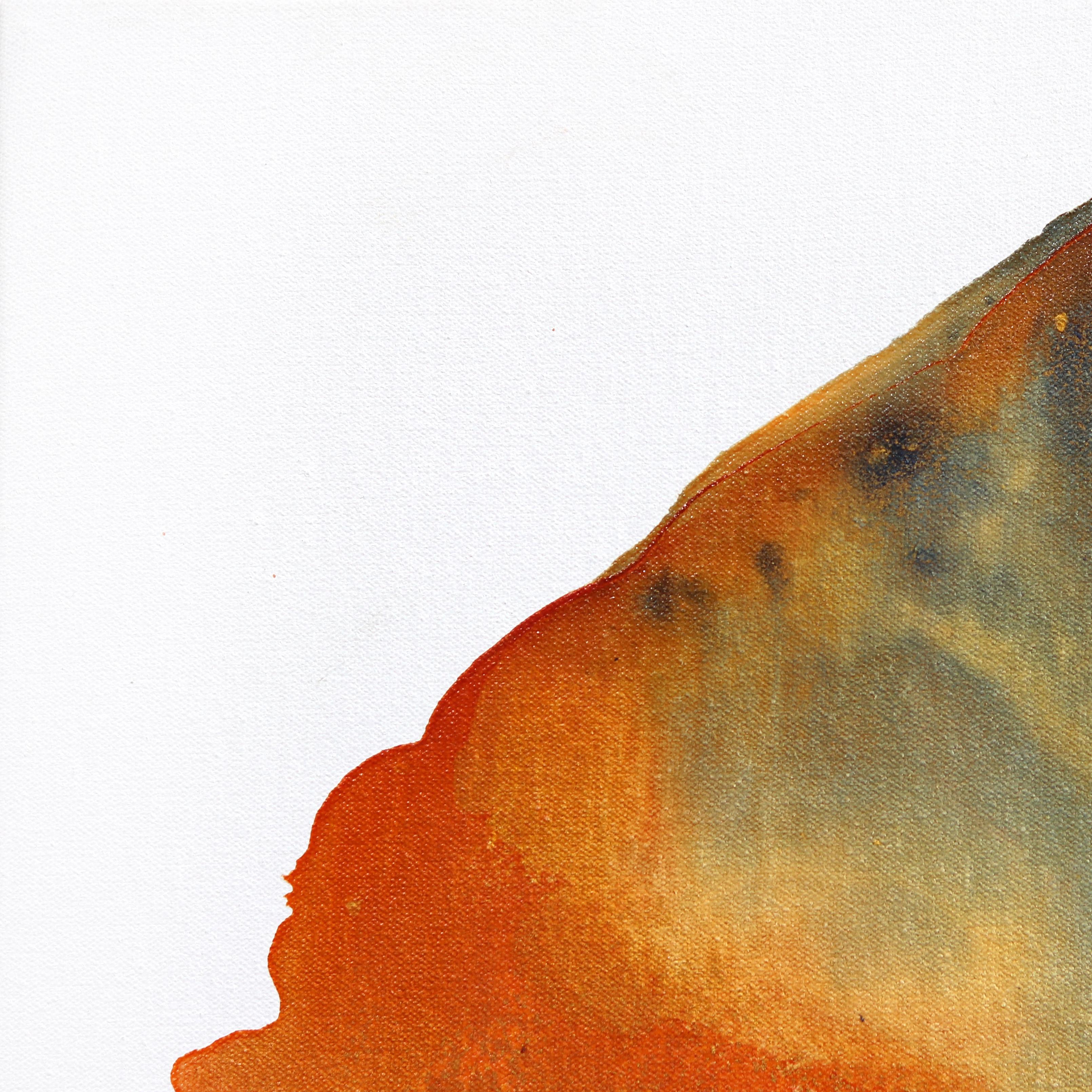 Sun Kissed Earth - Original Minimalist Fiery Tone Abstract Contemporary Artwork For Sale 1