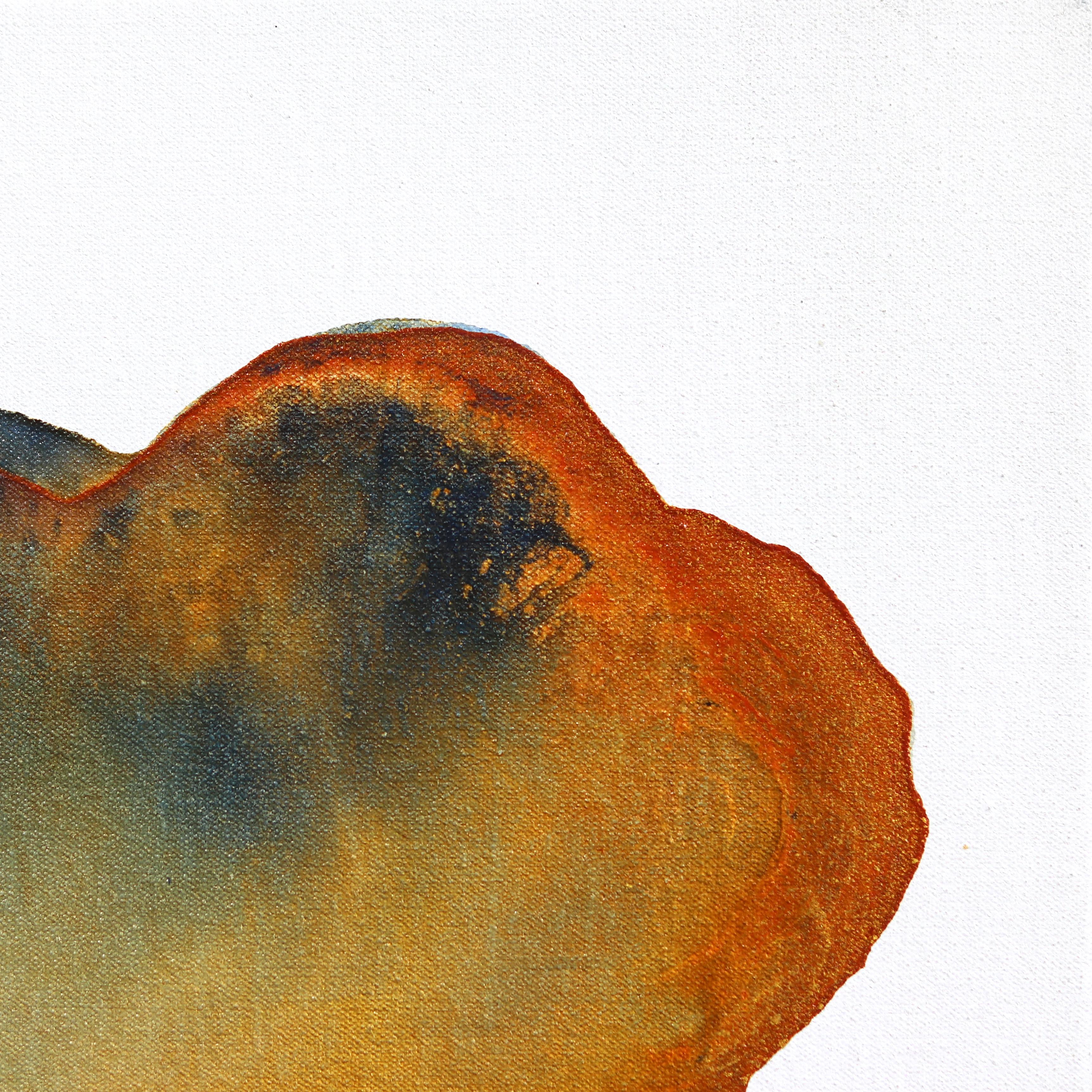 Sun Kissed Earth - Original Minimalist Fiery Tone Abstract Contemporary Artwork For Sale 6