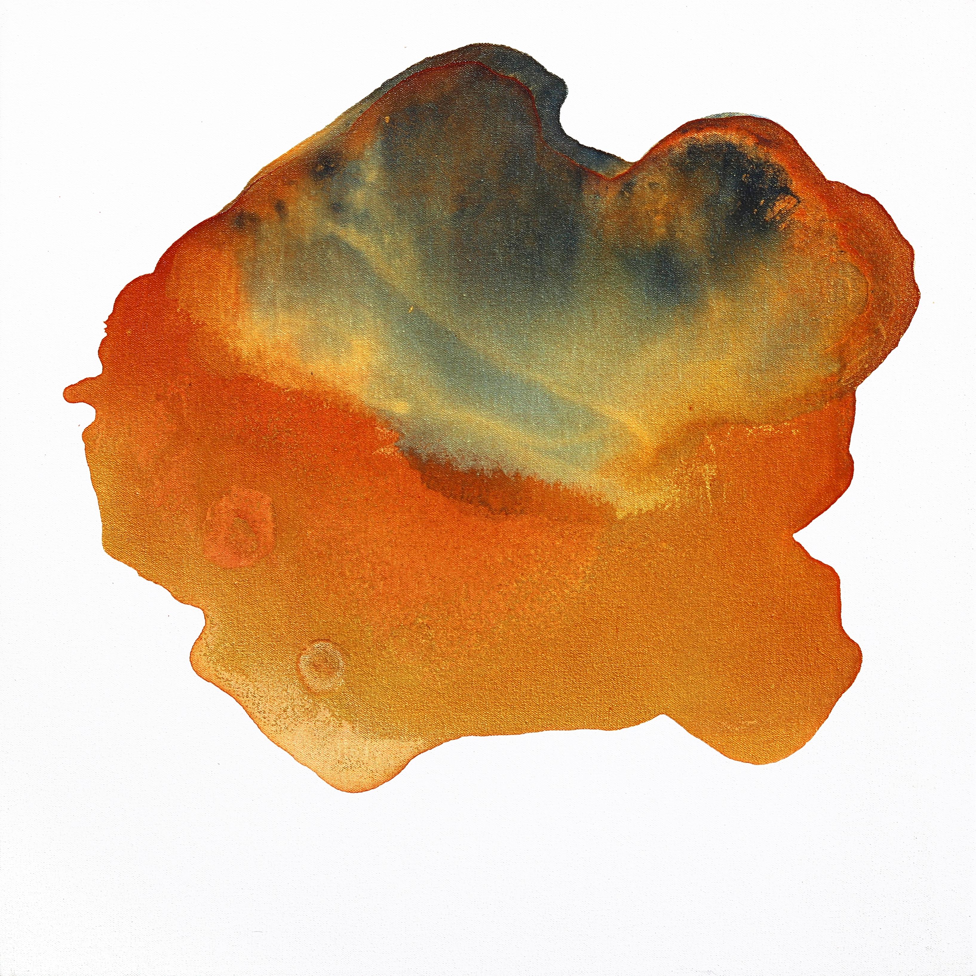 Sun Kissed Earth - Original Minimalist Fiery Tone Abstract Contemporary Artwork