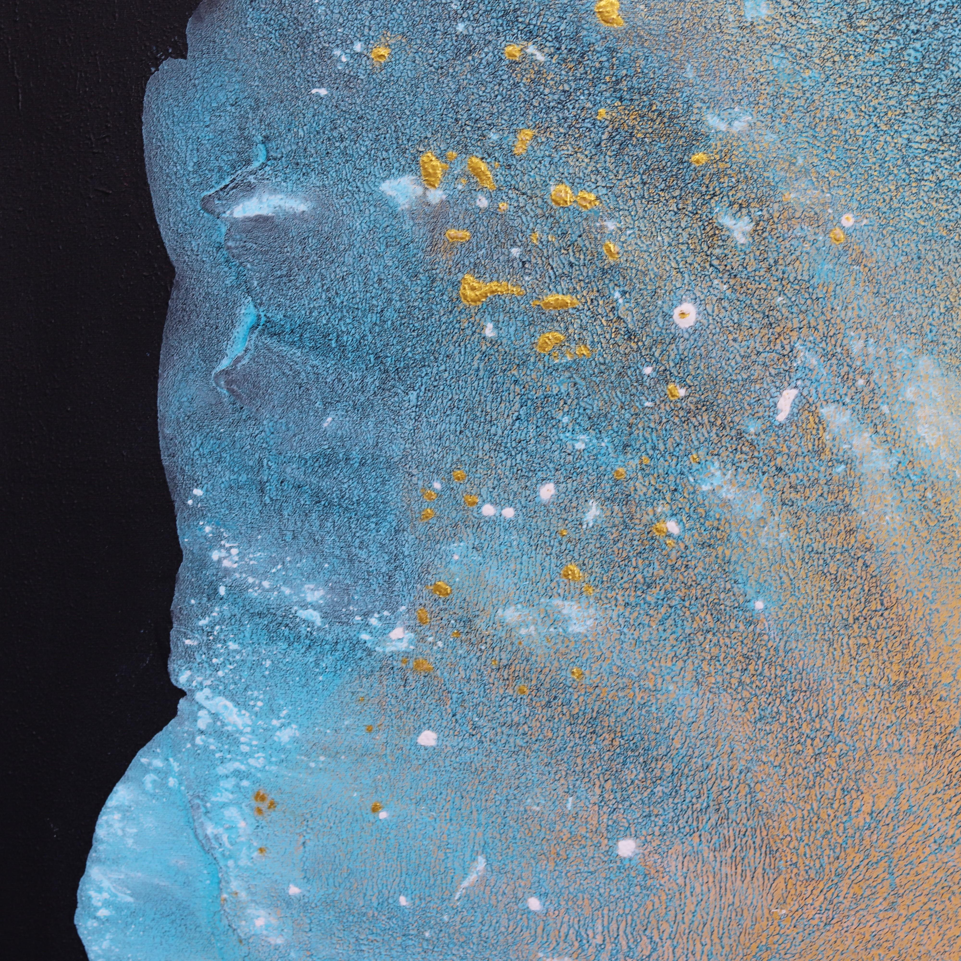 Les ailes du désir -  Grande peinture abstraite en vente 7