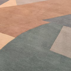 Alfombra de lana de diseño contemporáneo "Clara" de Clara Bona para la Galería Alberto Levi