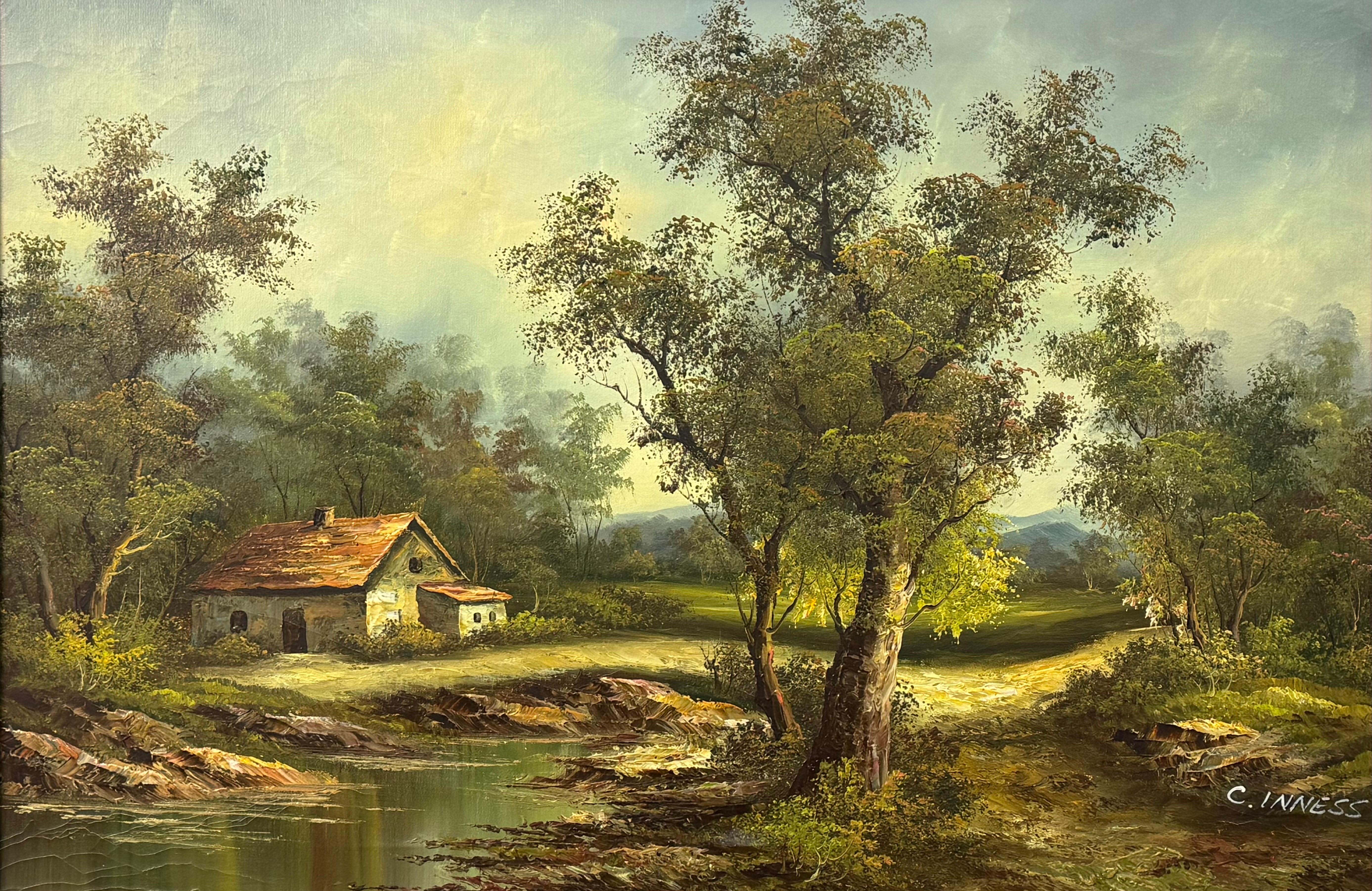 Paisaje forestal - un óleo antiguo de la artista estadounidense del siglo XIX, Clara Davis Inness (1874-1932)

Medidas de la obra 36 x 24 pulgadas
El marco mide 40 x 28 pulgadas

Este paisaje americano del siglo XIX, que recuerda a la Escuela del