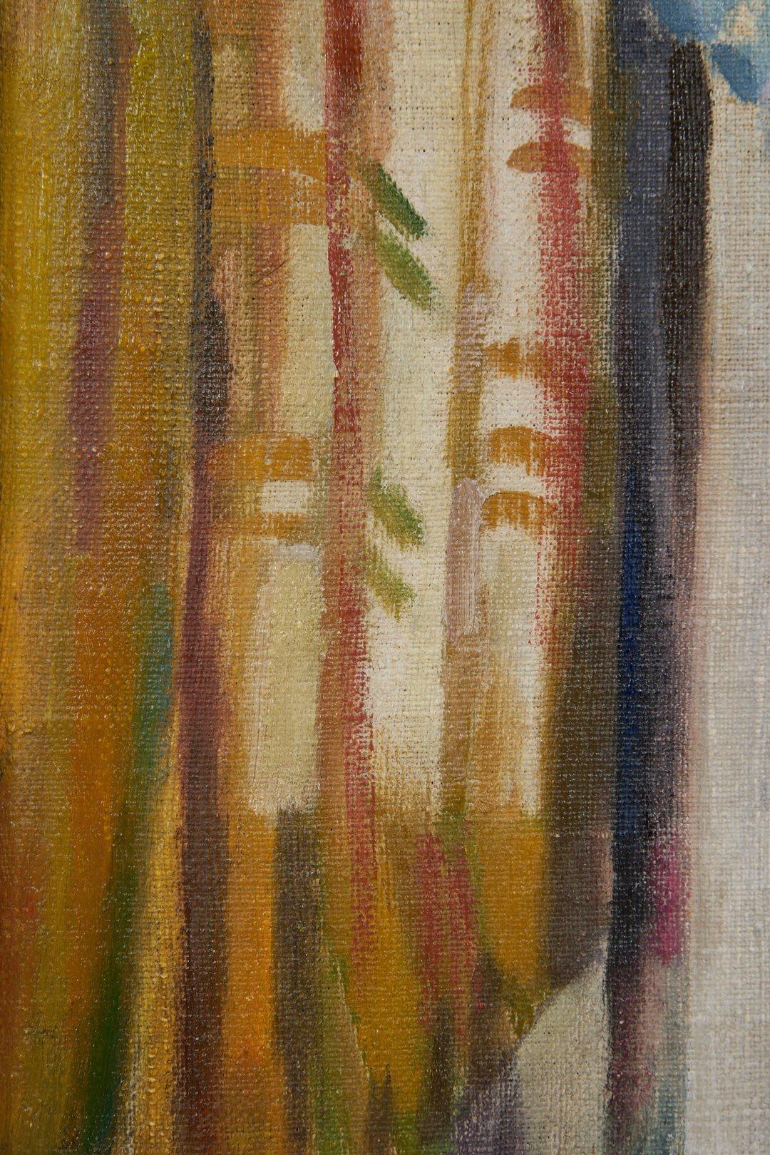 Clara Deike (américaine, 1881-1965)
Cloches de Canterbury, c. 1932
Huile sur toile
26 x 24 pouces
31.25 x 29.5 pouces, encadré
Exposé : The Women's Art Club of Cleveland, 1932

Diplômée de la Cleveland School of Art en 1912, Clara Deike a participé