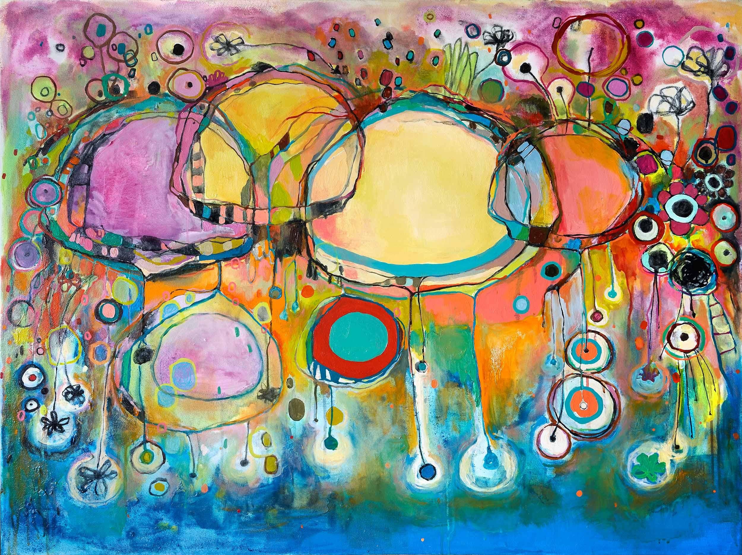 Clara Fialho Abstract Painting - Untitled #73