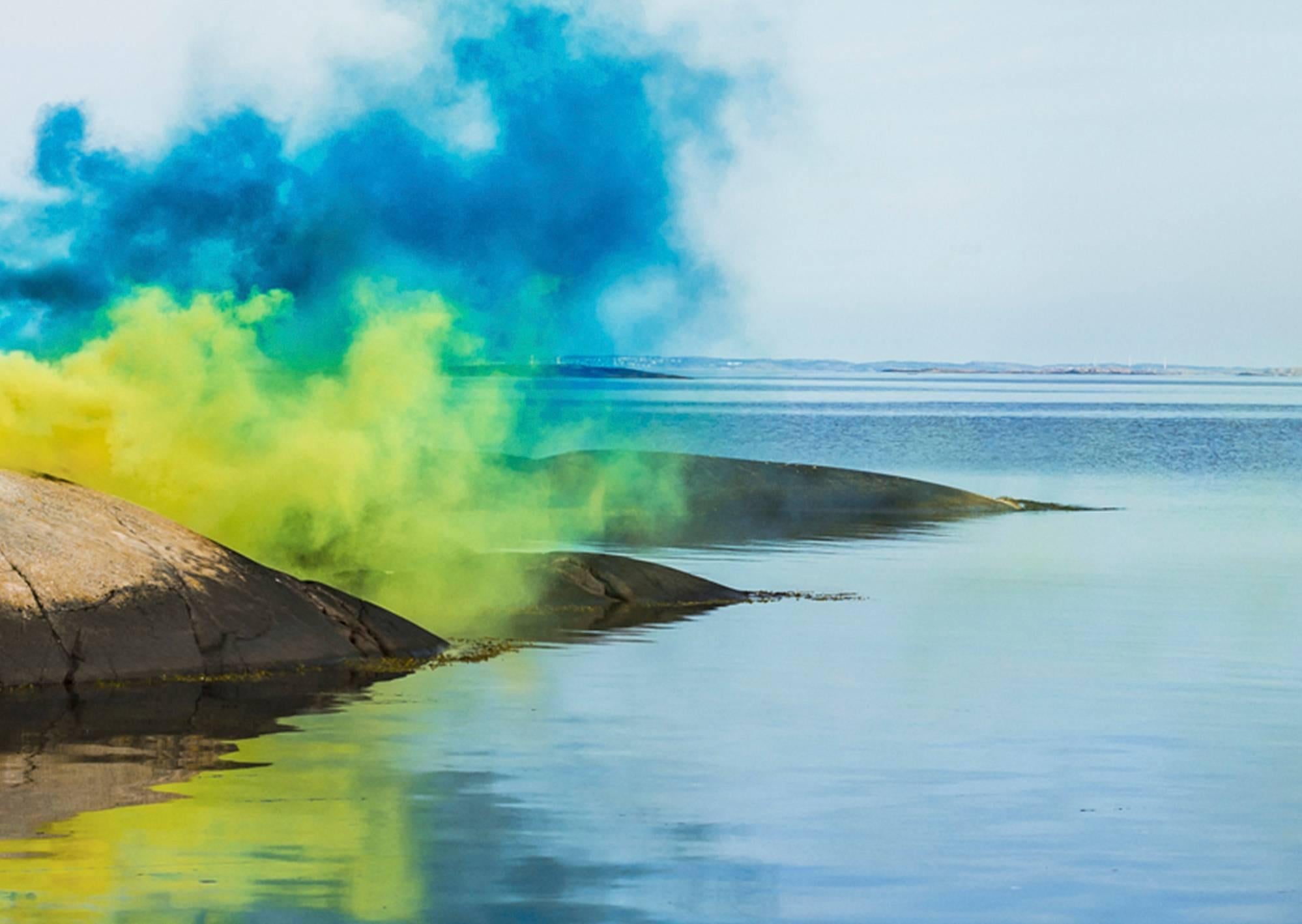 Signaling Nature - Ocean - Blue Color Photograph by Clara Hallencreutz