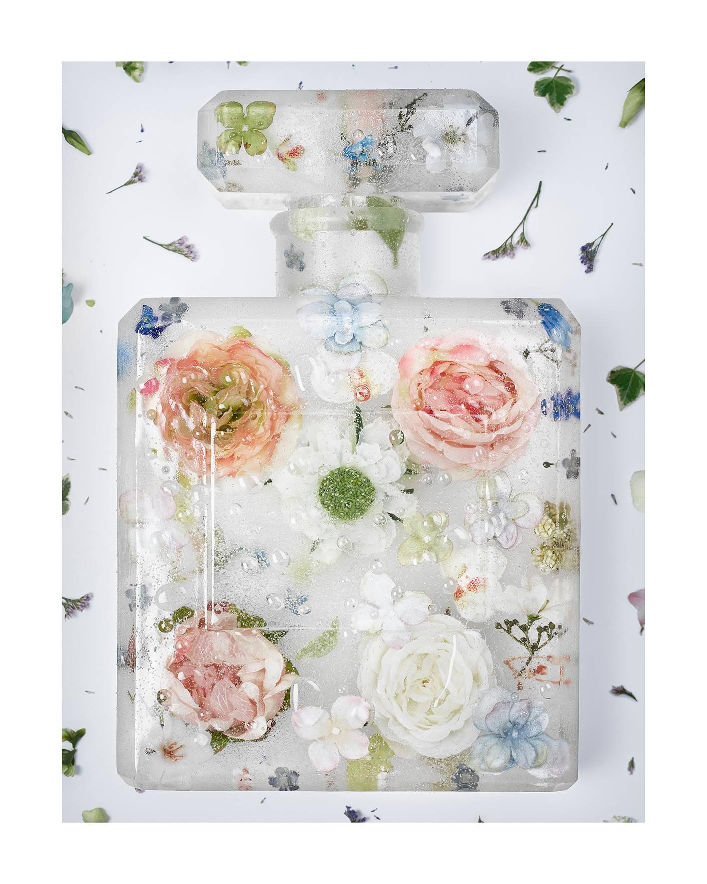 Brand Matters - Eau de Frozen Flowers II - Mixed Media Art by Clara Hallencreutz