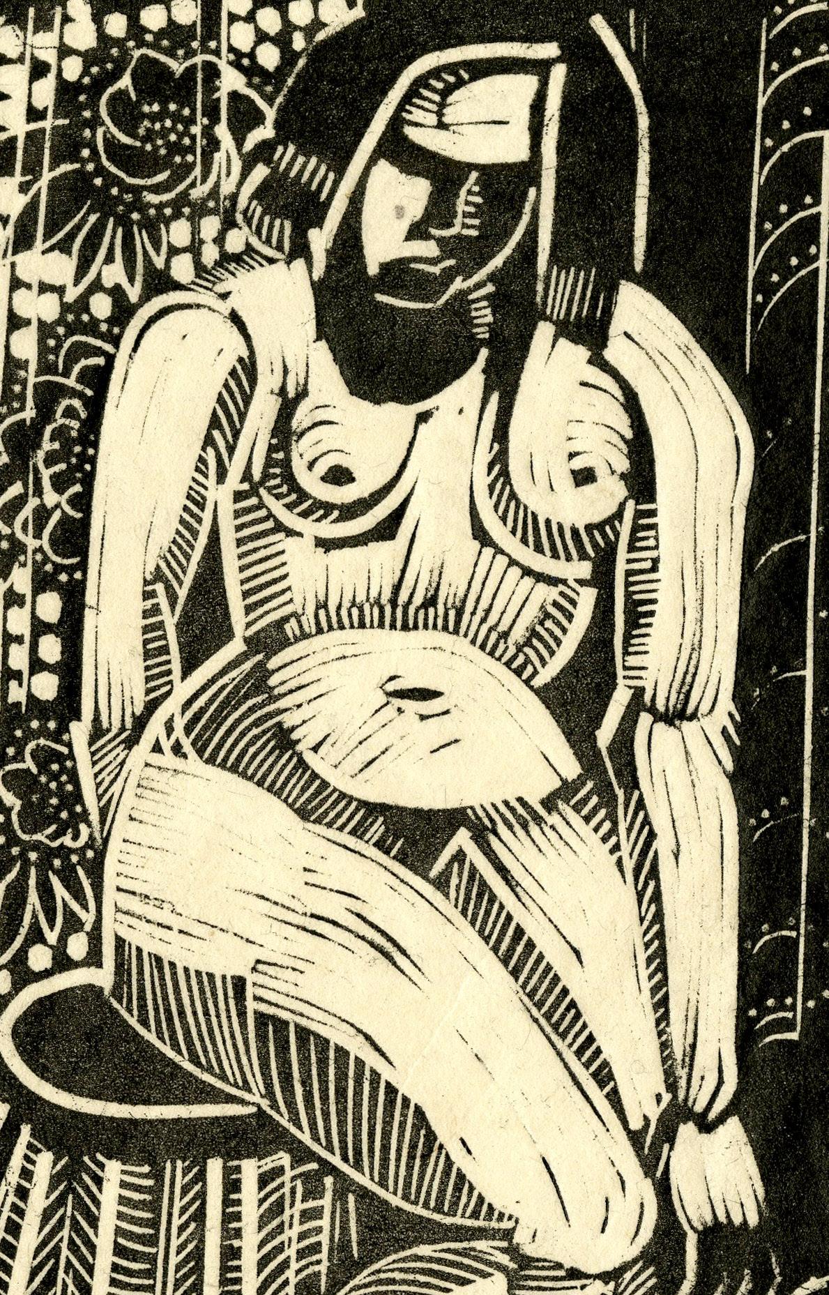 Nudo I - Print American Modern di Clara L. Deike