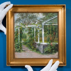 Garden Scene Called Pergola Noor by Female Artist Clara Löfgren